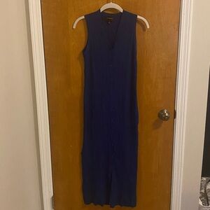 Banana Republic Factory Deep Blue Knit Dress Size Small